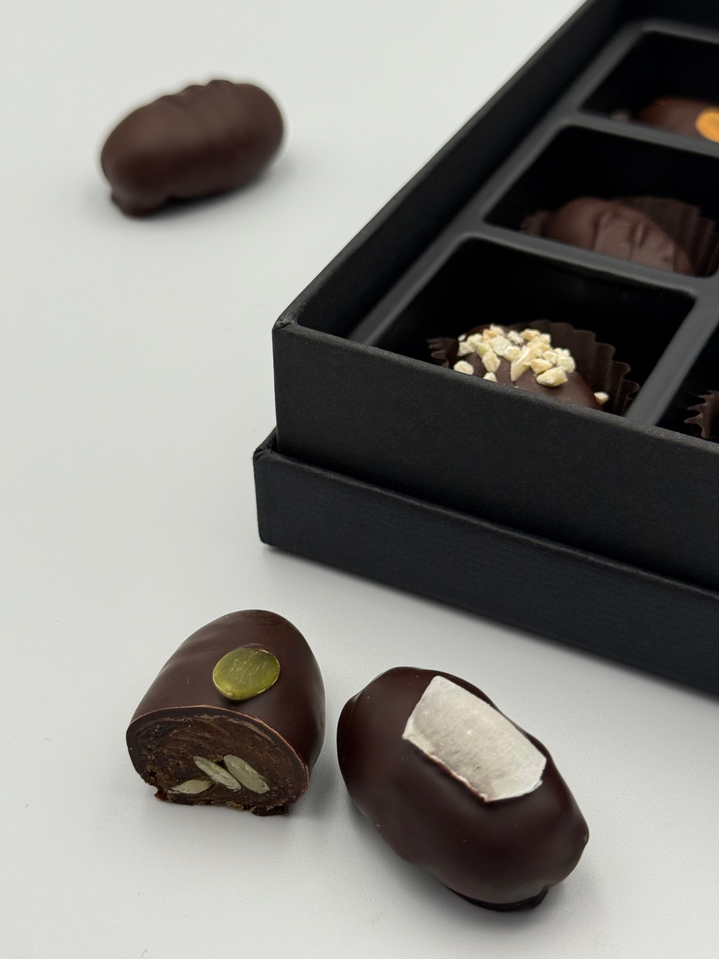 Dark Chocolate Dates Classic Box of 32