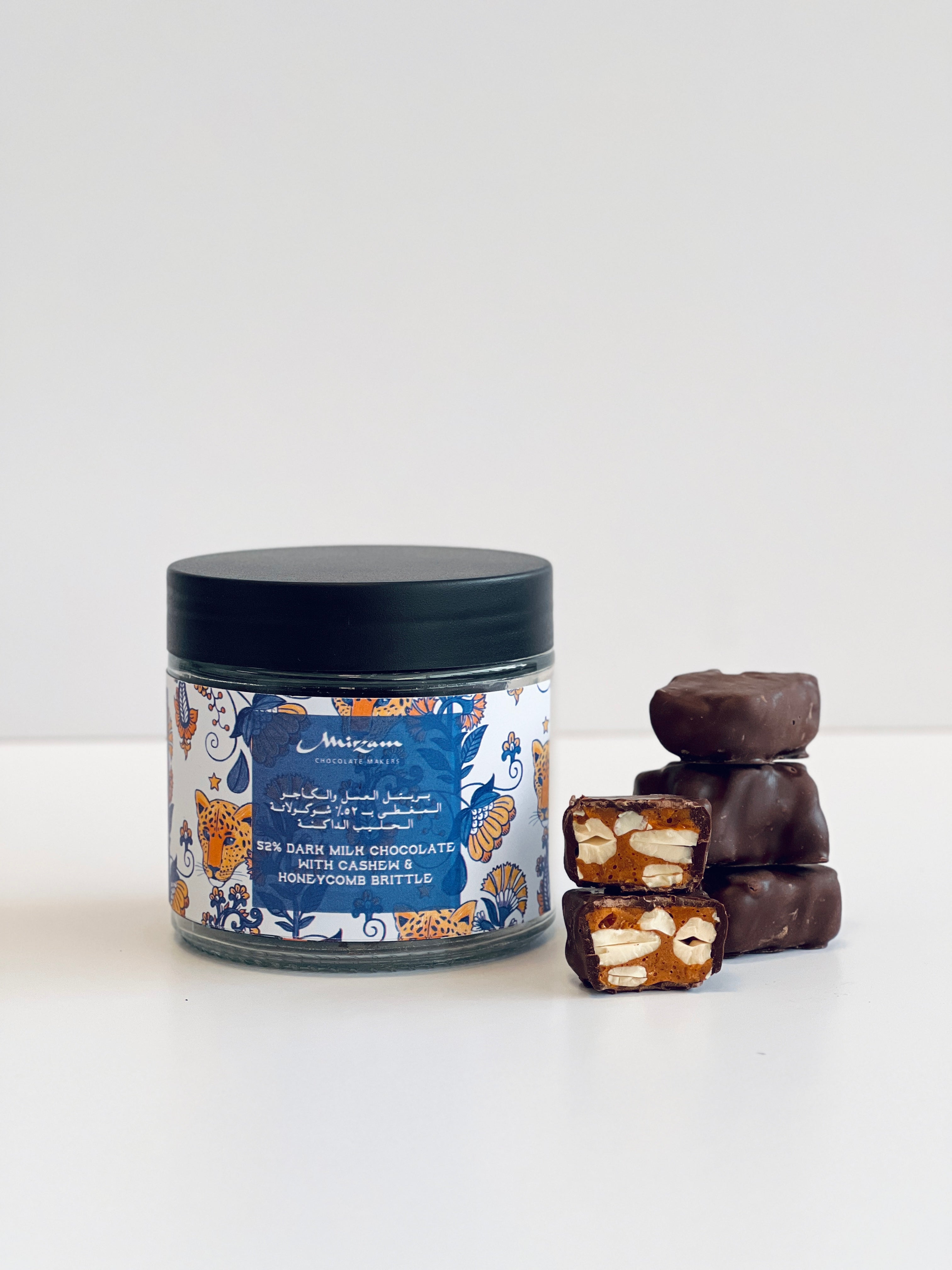 62% Dark Chocolate with Cashew & Honeycomb Brittle