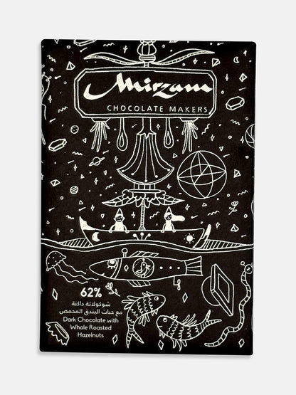 62% Dark Chocolate with Whole Roasted Hazelnut Slab