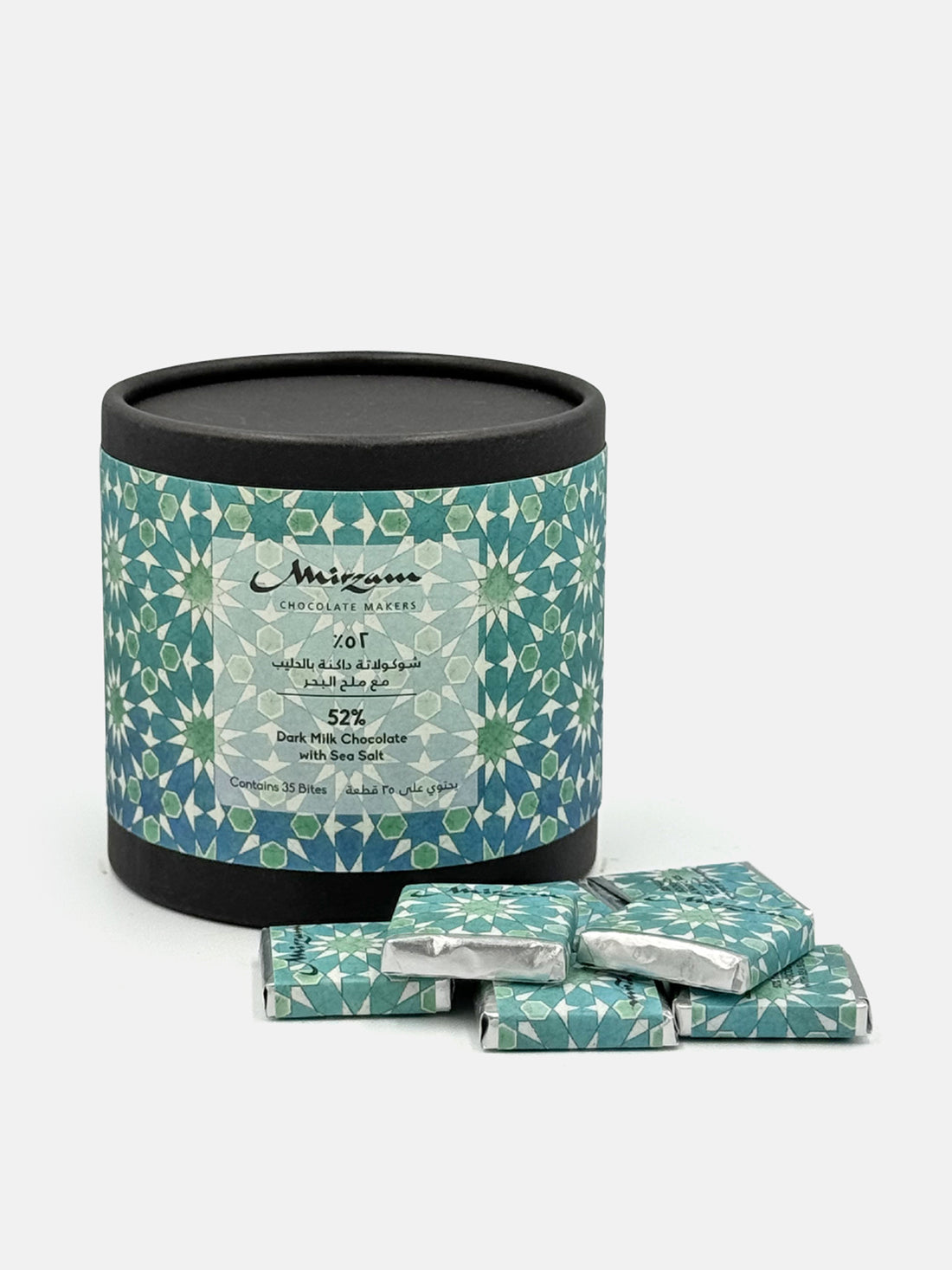 52% Dark Milk Chocolate with Sea Salt Box of 35 Bites