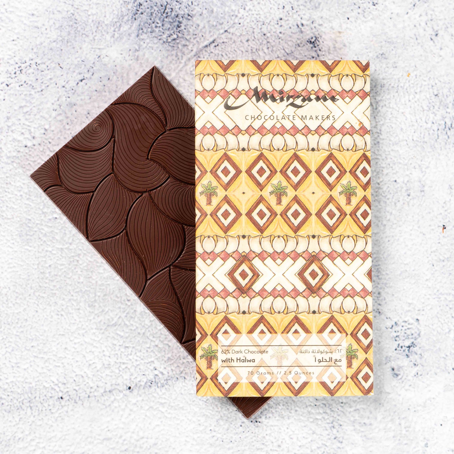 62% Dark Chocolate with Halwa