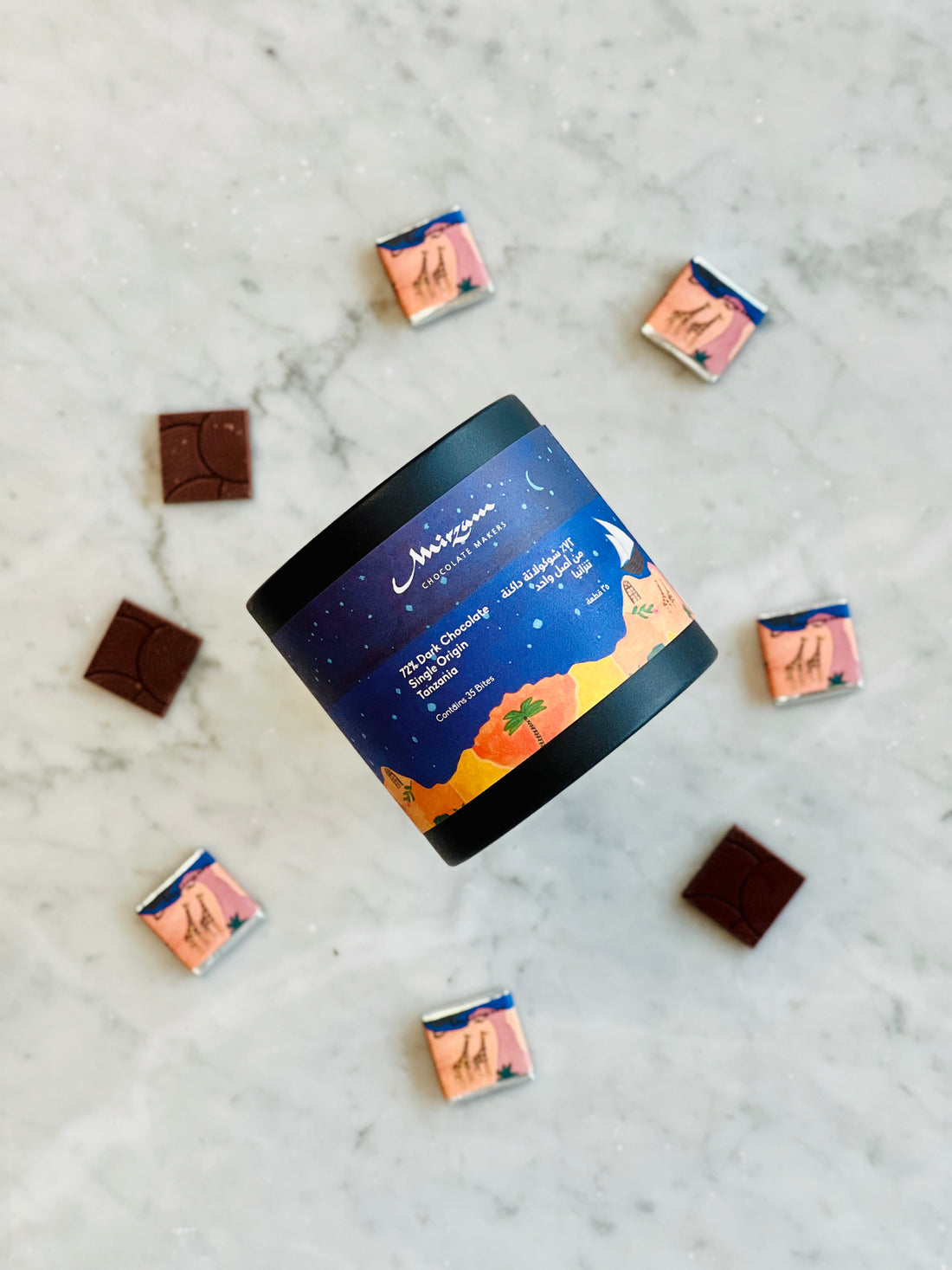 72% Single Origin Tanzania Box of 35 Bites