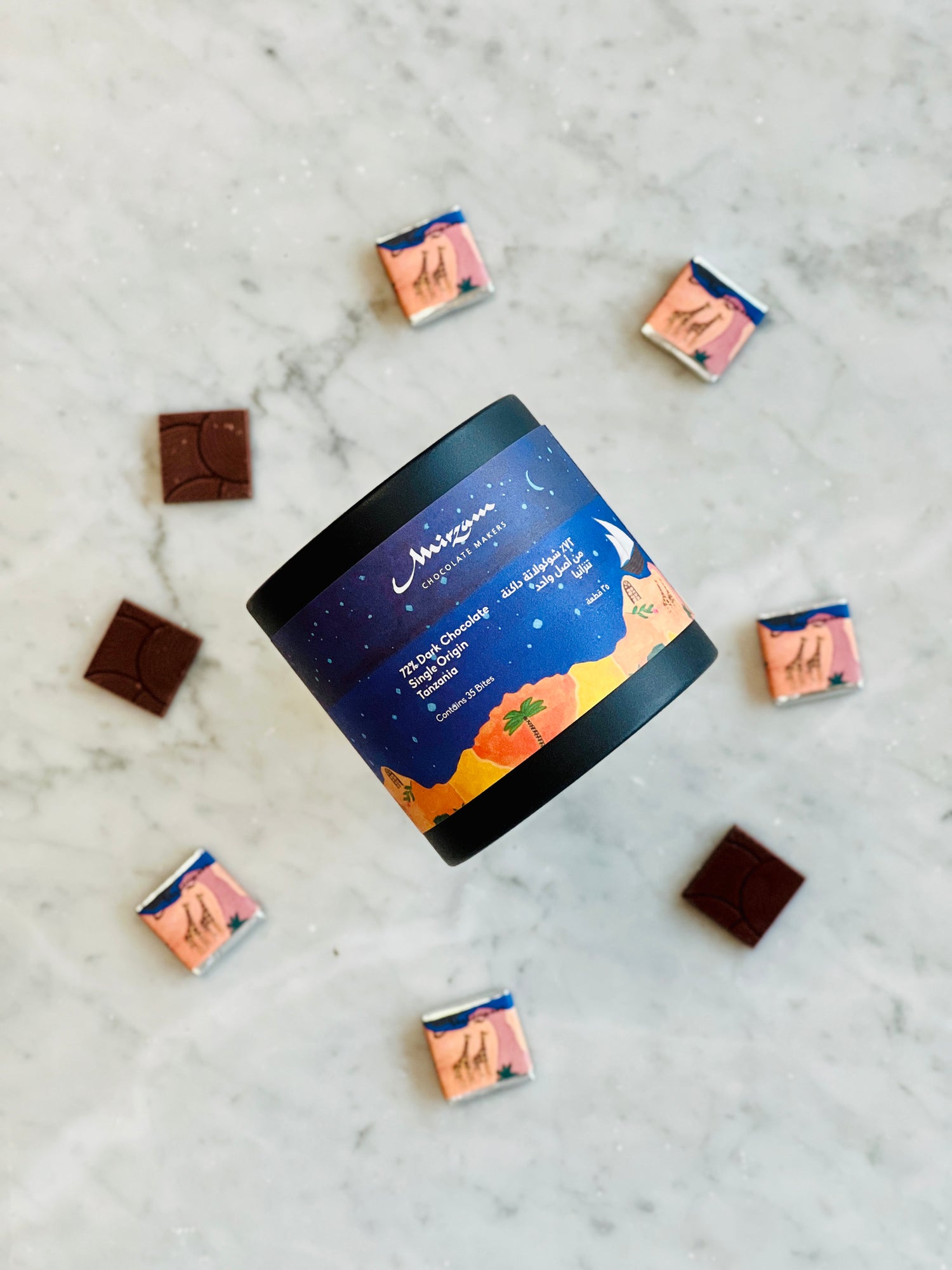 72% Single Origin Tanzania Box of 35 Bites