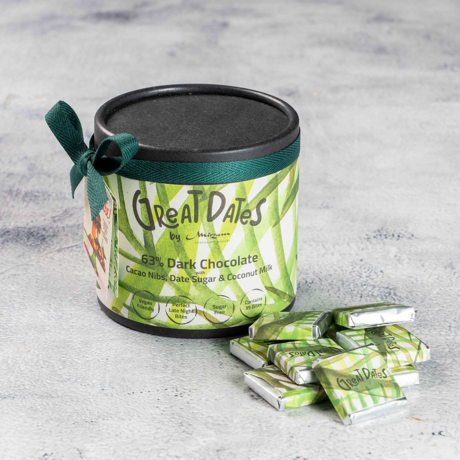 Great Dates: 63% Dark Chocolate with Dates Sugar &amp; Coconut Milk