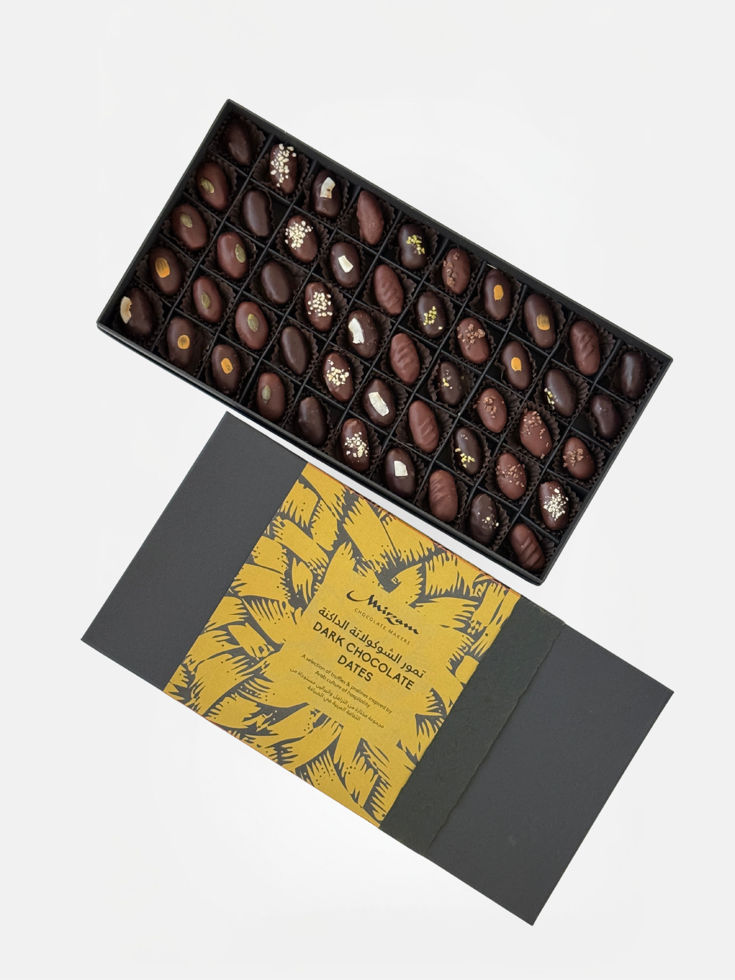 Dark Chocolate Dates Safeefa - Box of 50