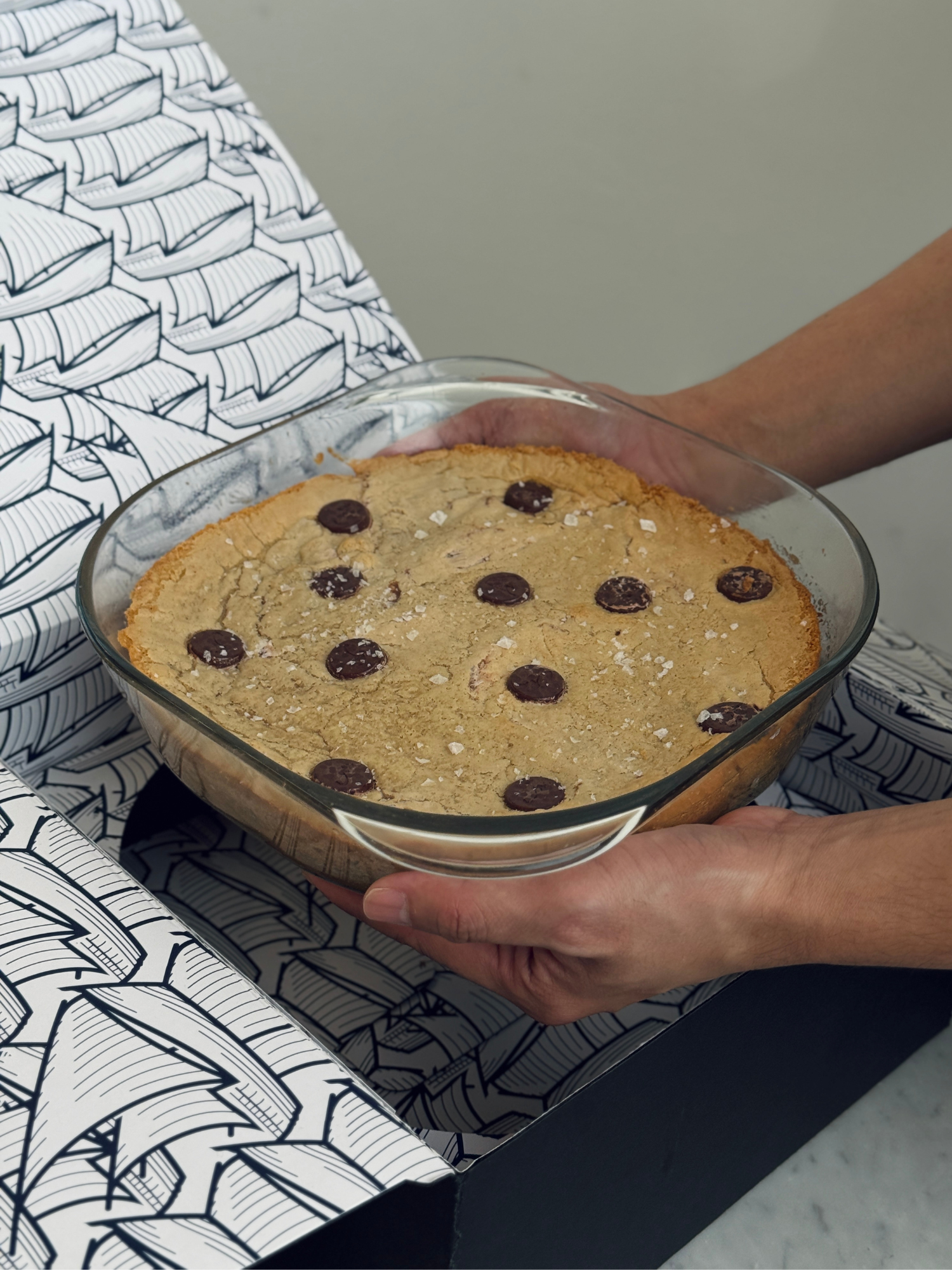 Dark Chocolate Skillet Cookie Tray